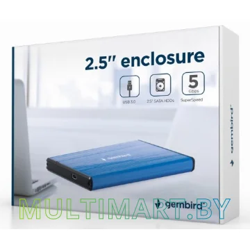 Бокс для жесткого диска Gembird EE2-U3S-3-DB (синий) картинка 2
